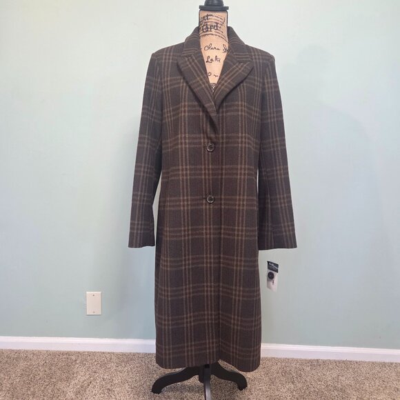 NWT Lauren Ralph Lauren Women's Wool-Blend Walker Coat Size 12 - Picture 4 of 11